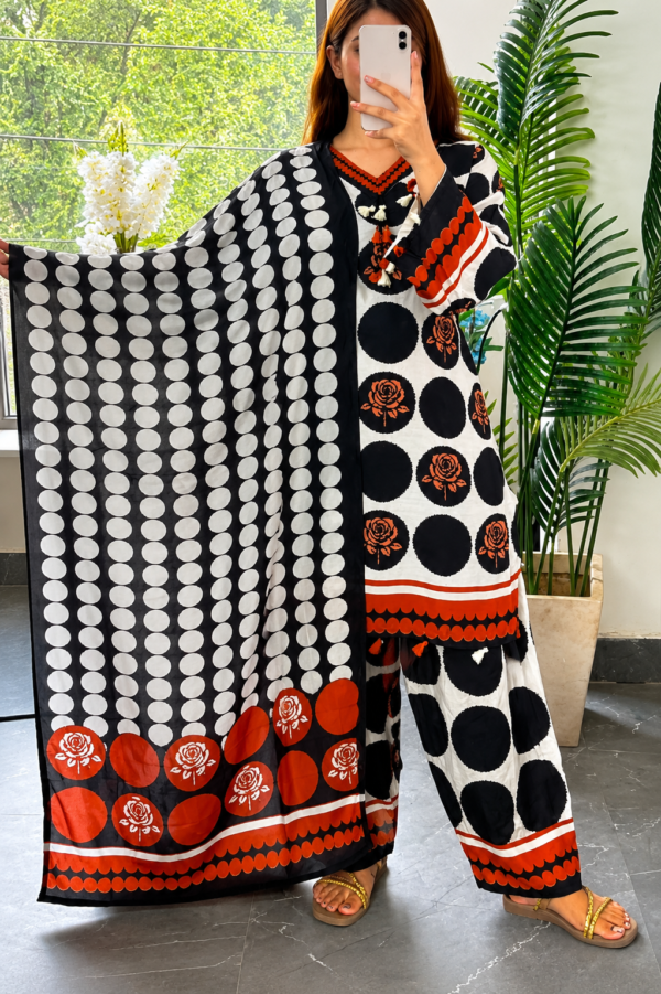Premium Cotton 60×60 Polka Dot Farshi Pant Suit Set